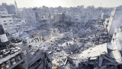 إصابة عدد من الفلسطينيين نتيجة قصف منزلا شرقي