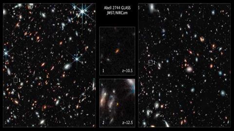 صور.. جيمس ويب يكتشف اثنتين من أبعد المجرات في