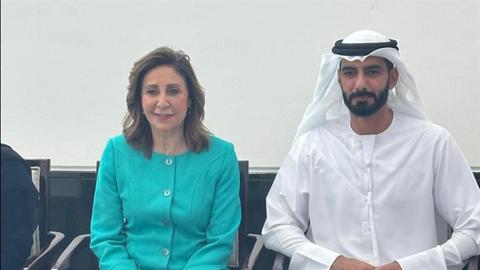 وزيرة الثقافة تلتقي نظيرها الإماراتي قبل افتتاح